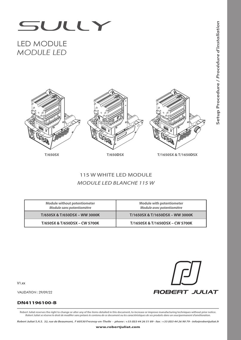 Robert Juliat Sully T/650SX Setup procedure