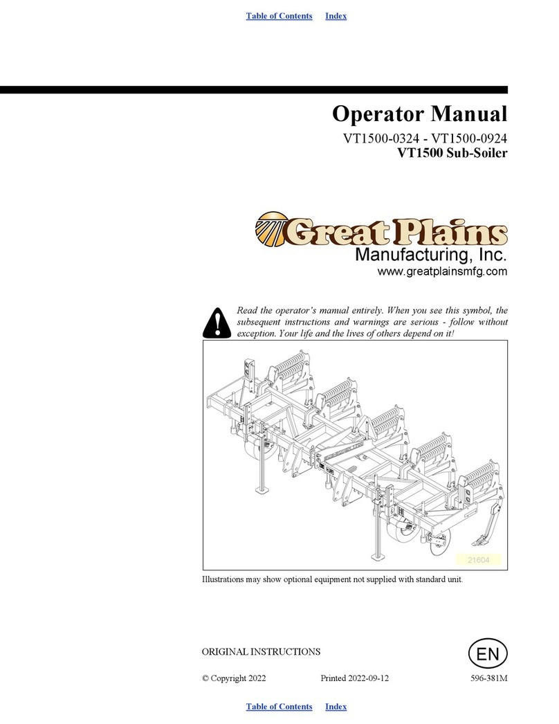 GREAT PLAINS VT1500 Series User manual