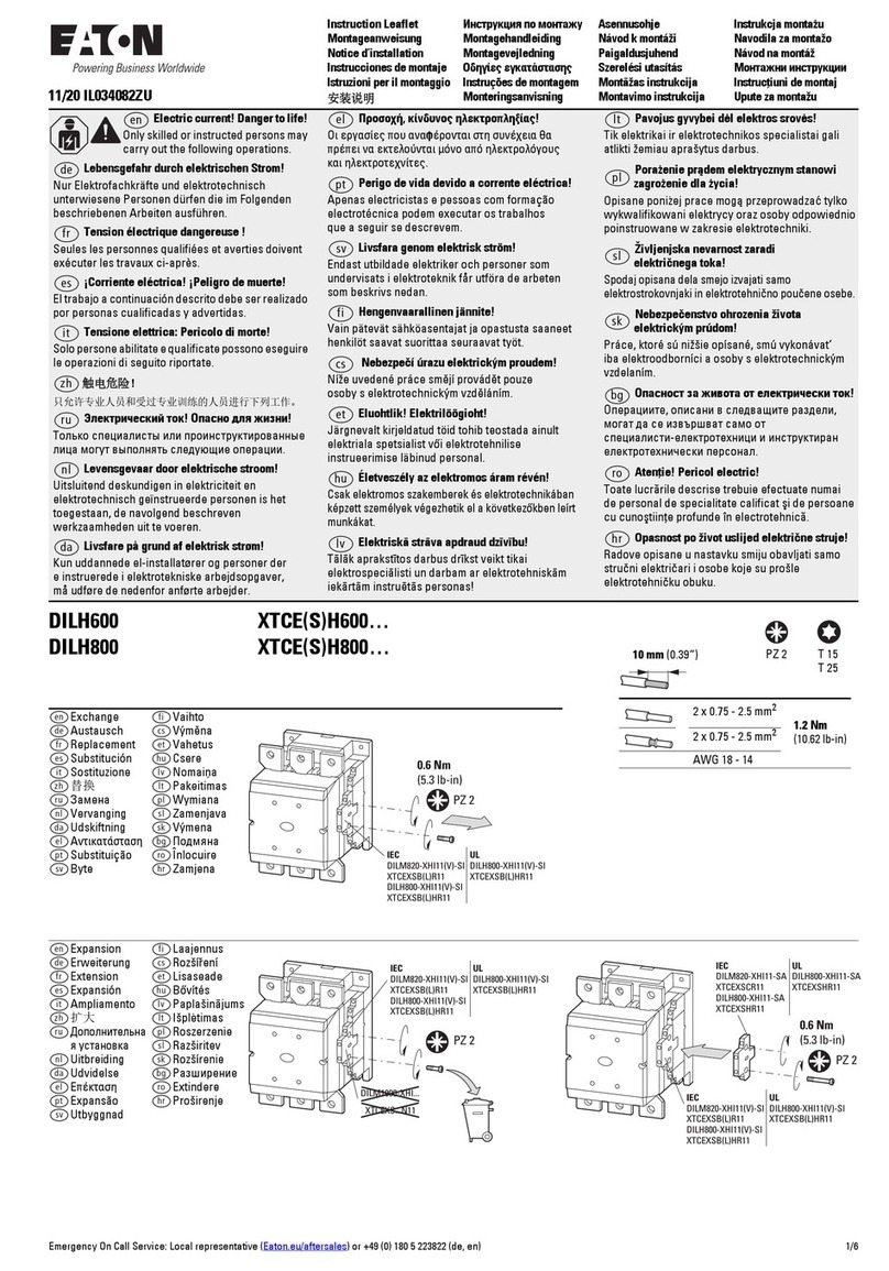 Eaton XTCEH600 Series Manual
