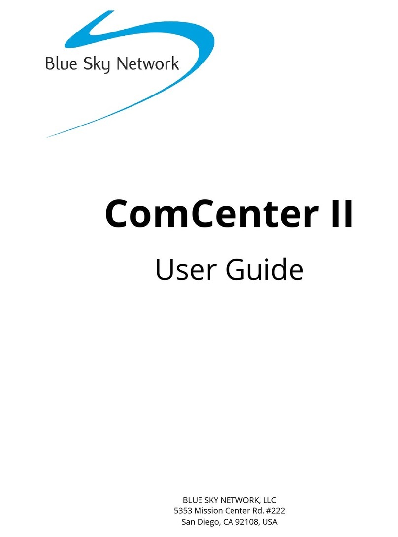 Blue Sky Network ComCenter II User manual