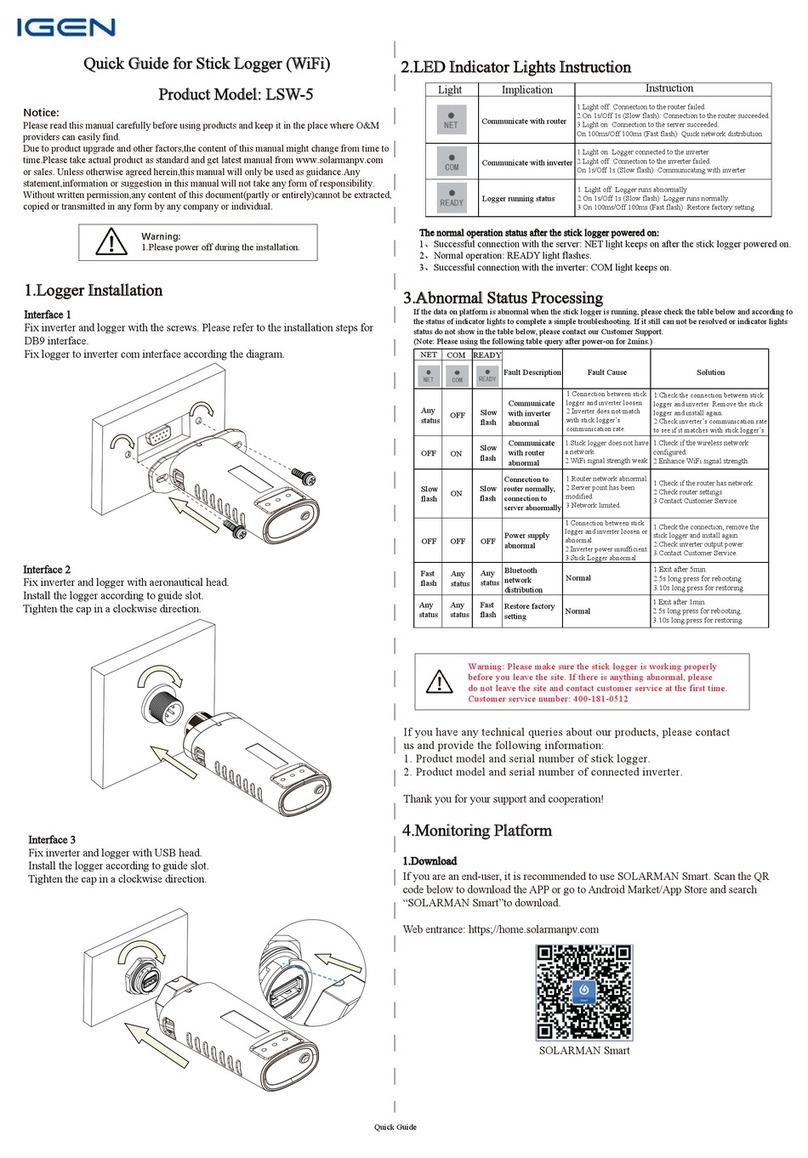 iGen LSW-5 quick guide