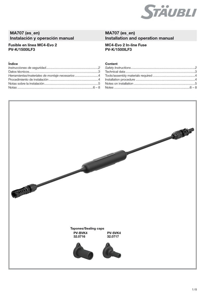 Staubli MC4-Evo 2 User manual