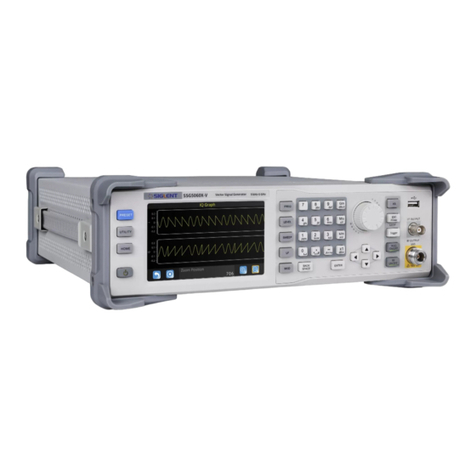 SIGLENT TECHNOLOGIES SSG5000X Series Operating instructions