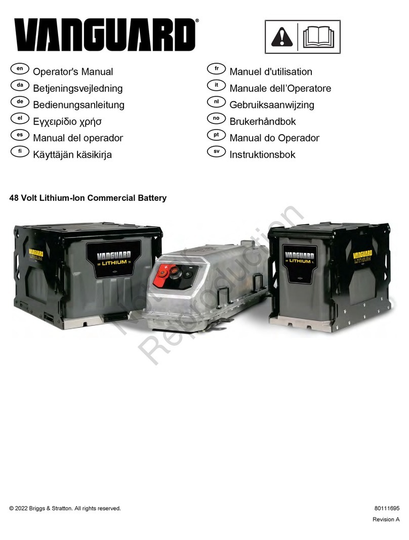 Briggs & Stratton VANGUARD Operator's manual