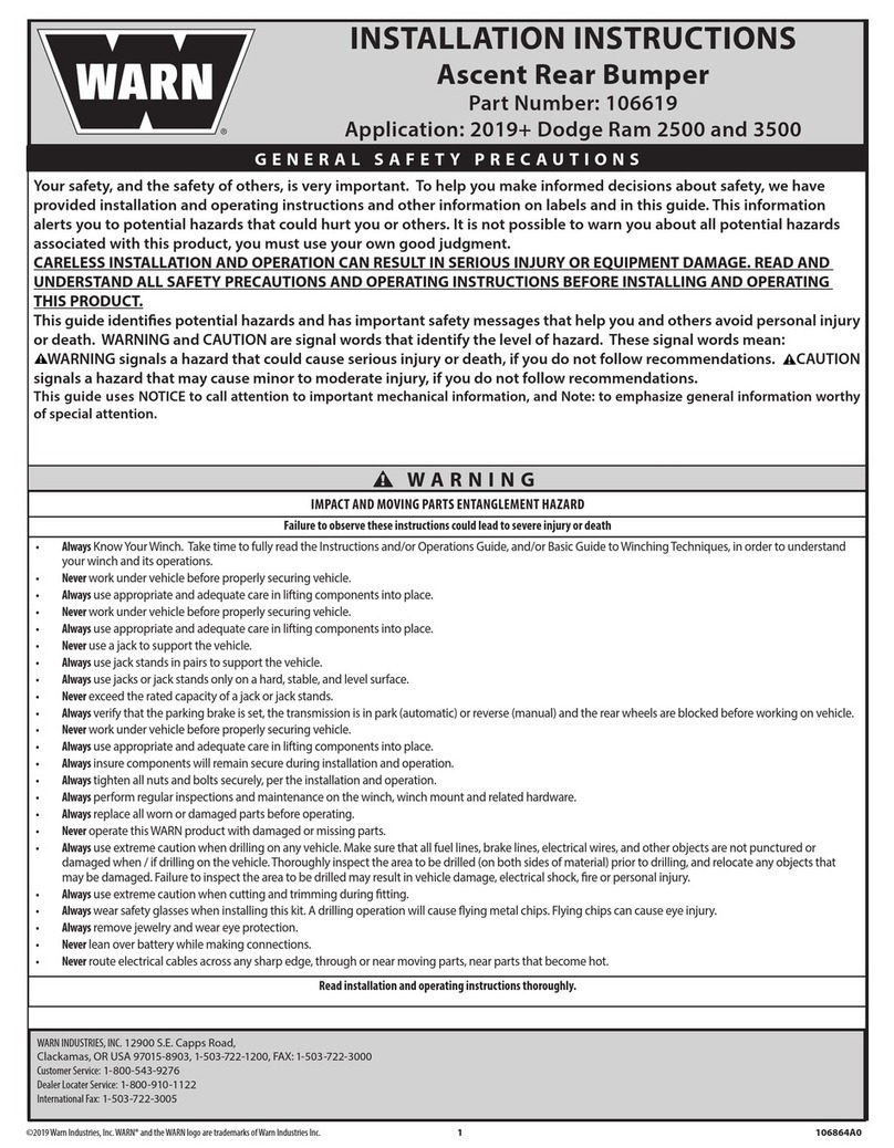 Warn 106619 User manual