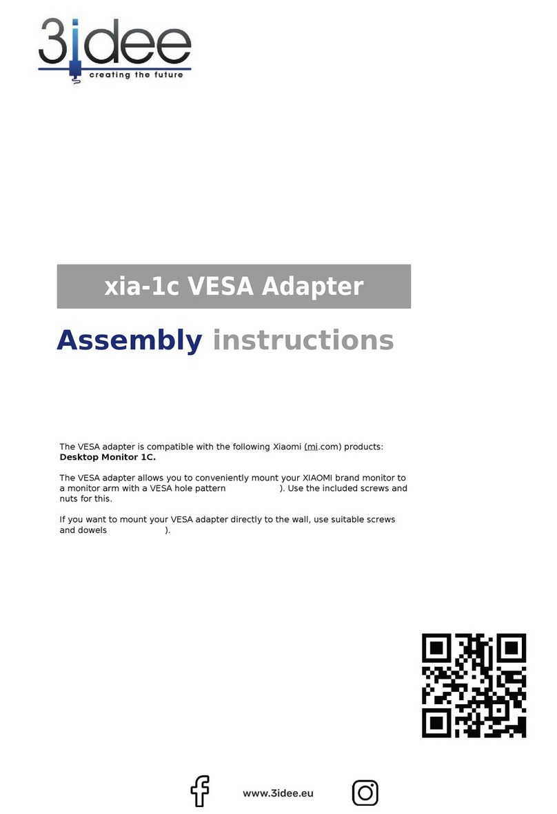 3idee VESA xia-1c Assembly instructions
