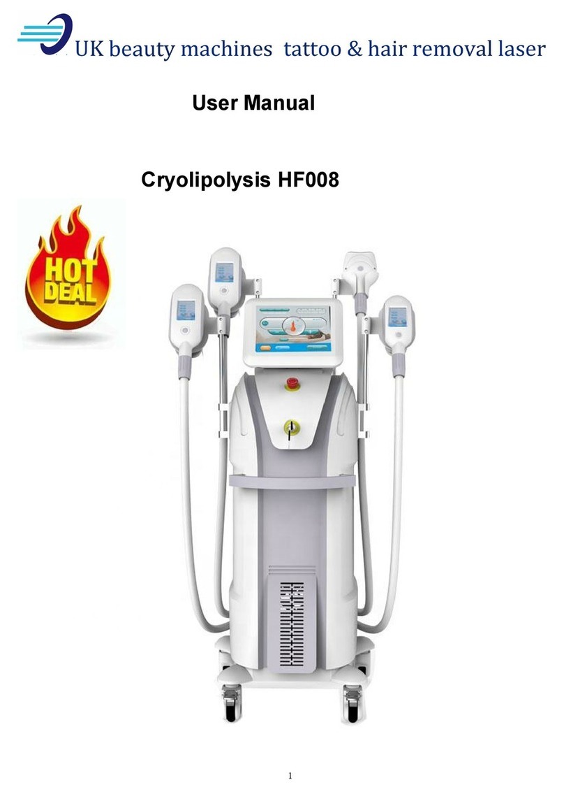 UK Beauty Machines Cryolipolysis HF008 user manual