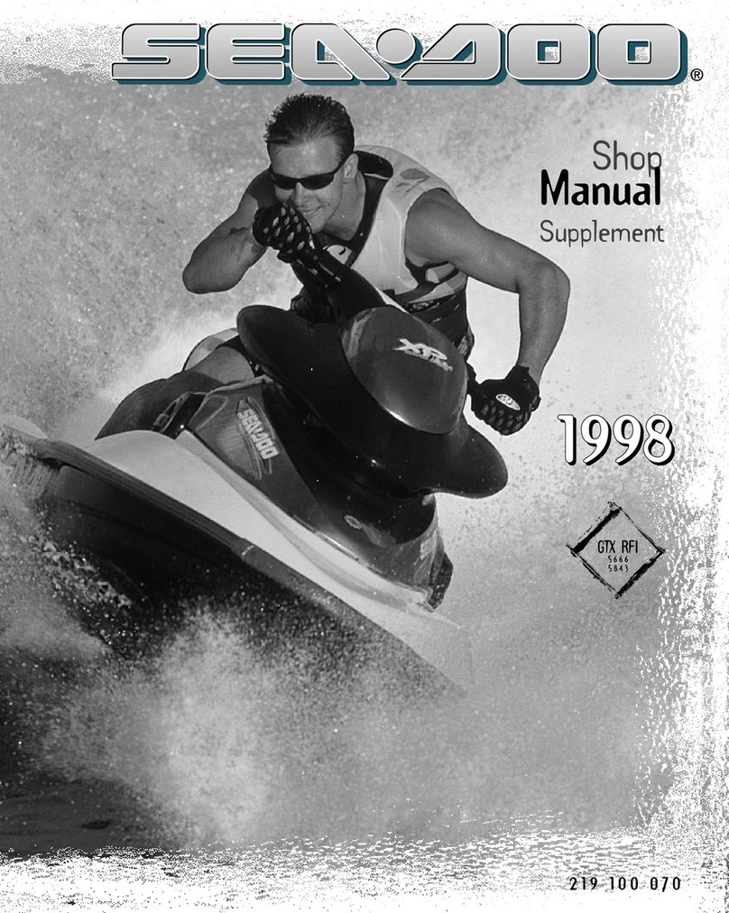 BOMBARDIER SEA-DOO GTX RFI 5666 1998 manual