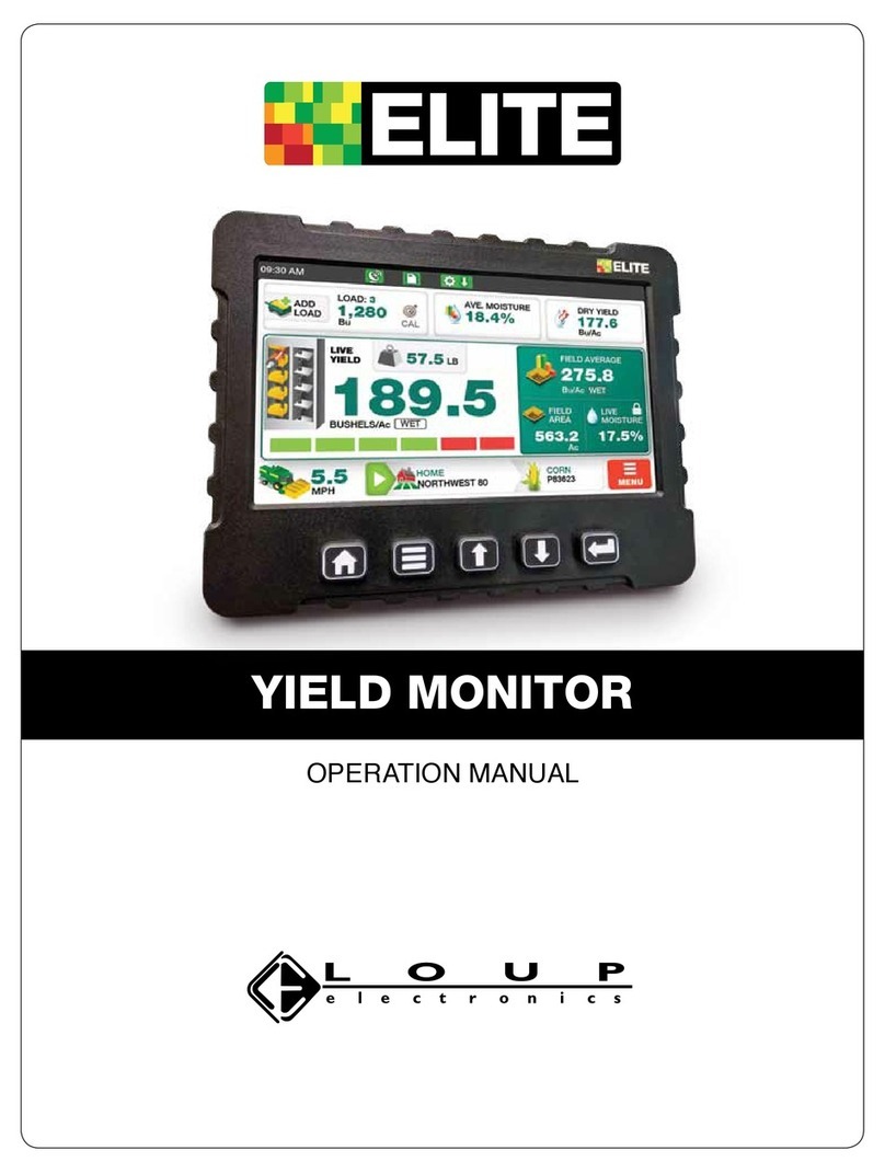 Loup Electronics Elite YIELD MONITOR Operation manual