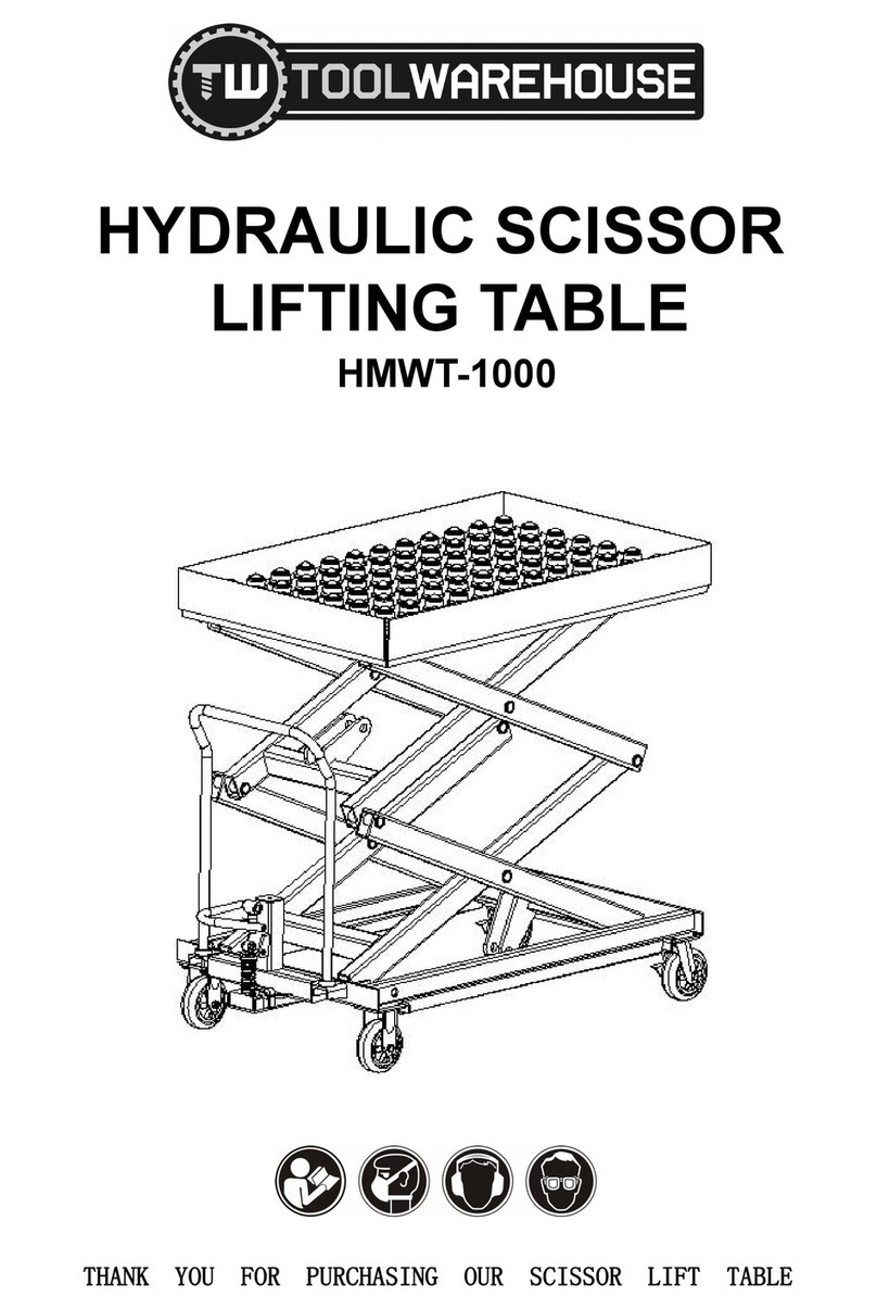 TOOL WAREHOUSE HMWT-1000 User manual