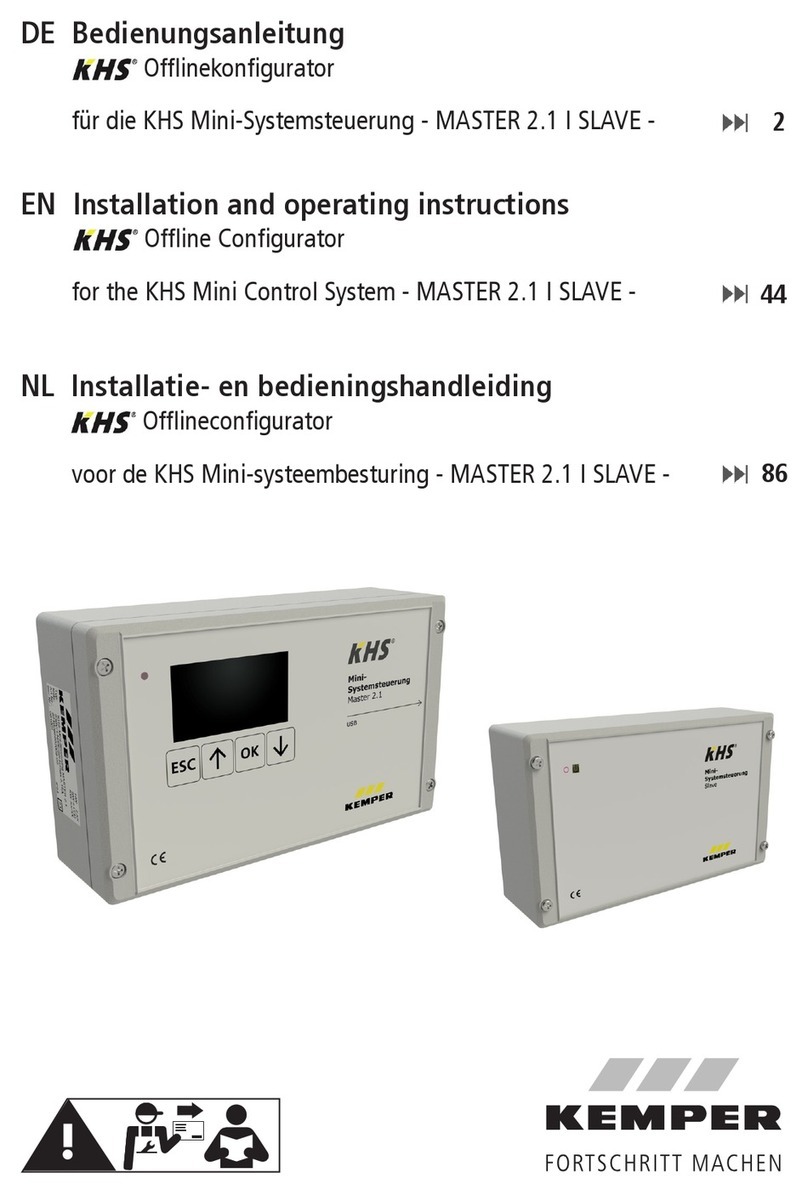 Kemper KHS MASTER 2.1 I SLAVE User manual