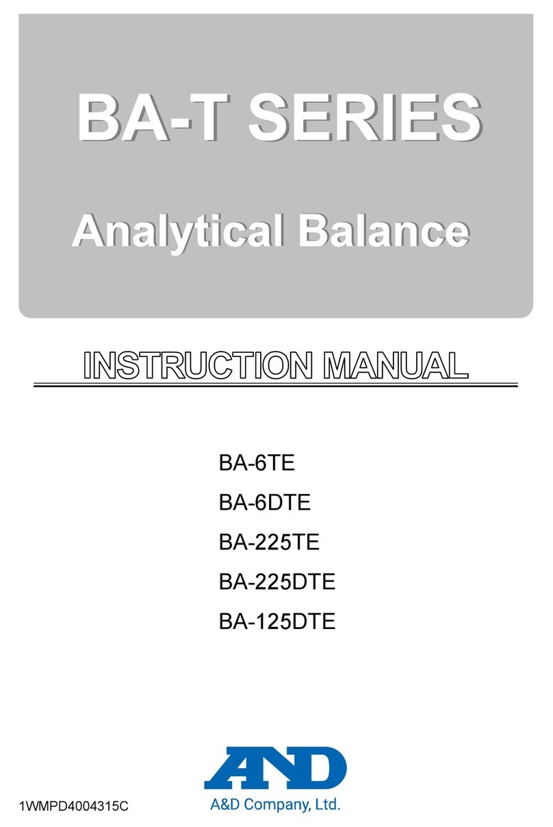A&D BA-T Series instruction manual