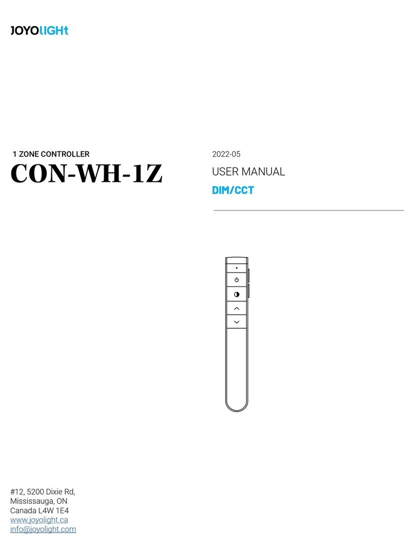Joyolight CON-WH-1Z user manual Joyolight CON-WH-1Z user manual