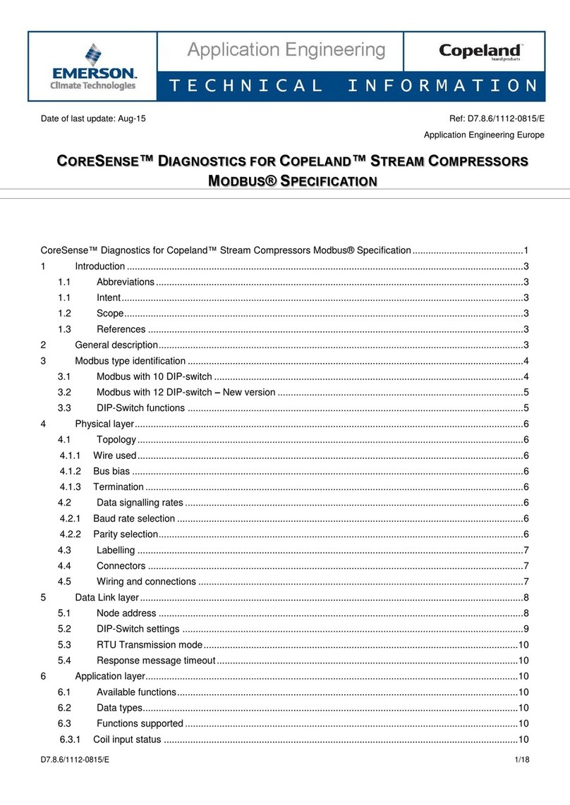 Emerson Copeland CORESENSE Manual