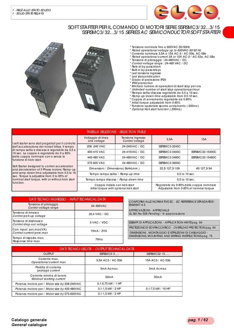 elco SSRSMC3/32 Series User manual