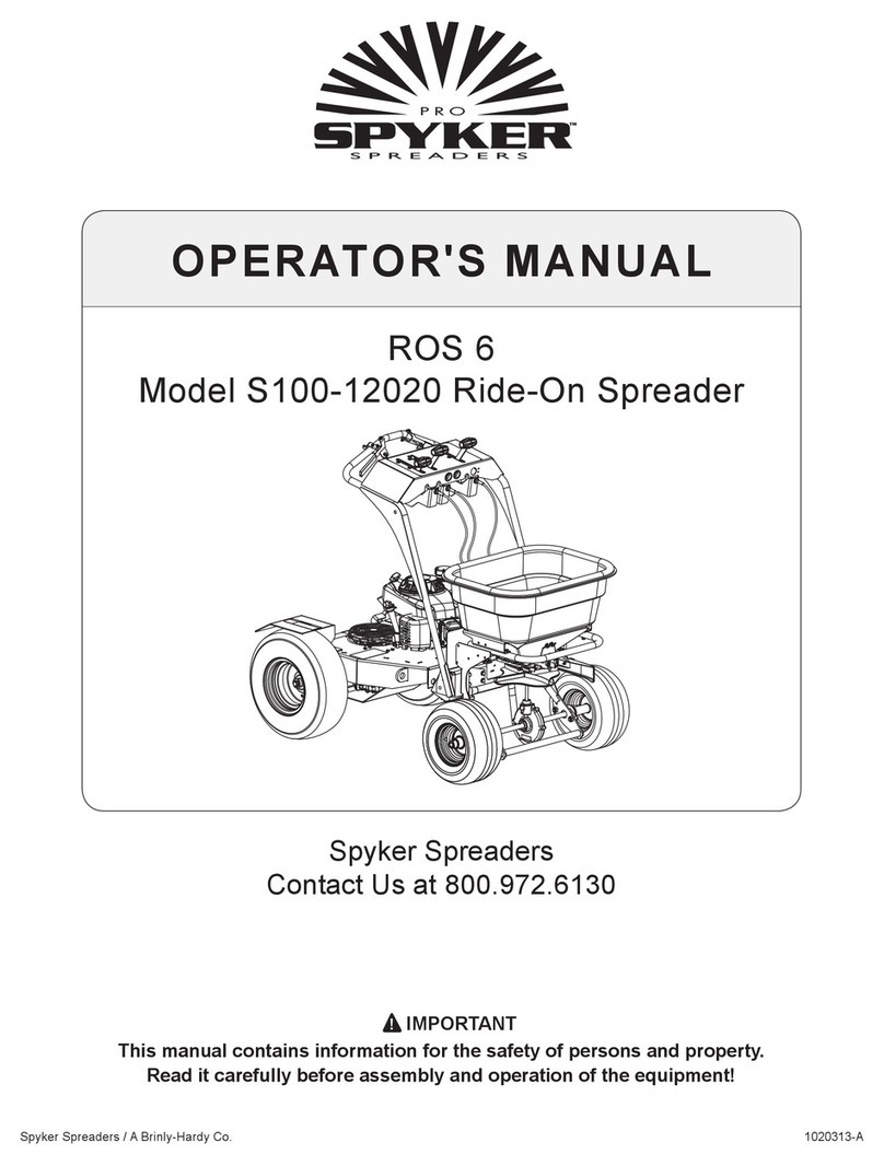 Brinly-Hardy Spyker Spreaders ROS 6 quick start guide Brinly-Hardy Spyker Spreaders ROS 6 quick start guide