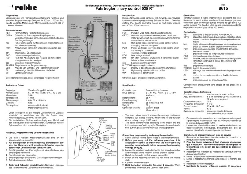ROBBE 535 R User manual ROBBE 535 R User manual