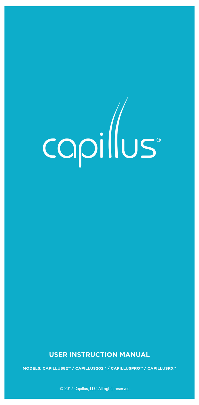 Capillus CAPILLUS82 Operator's manual