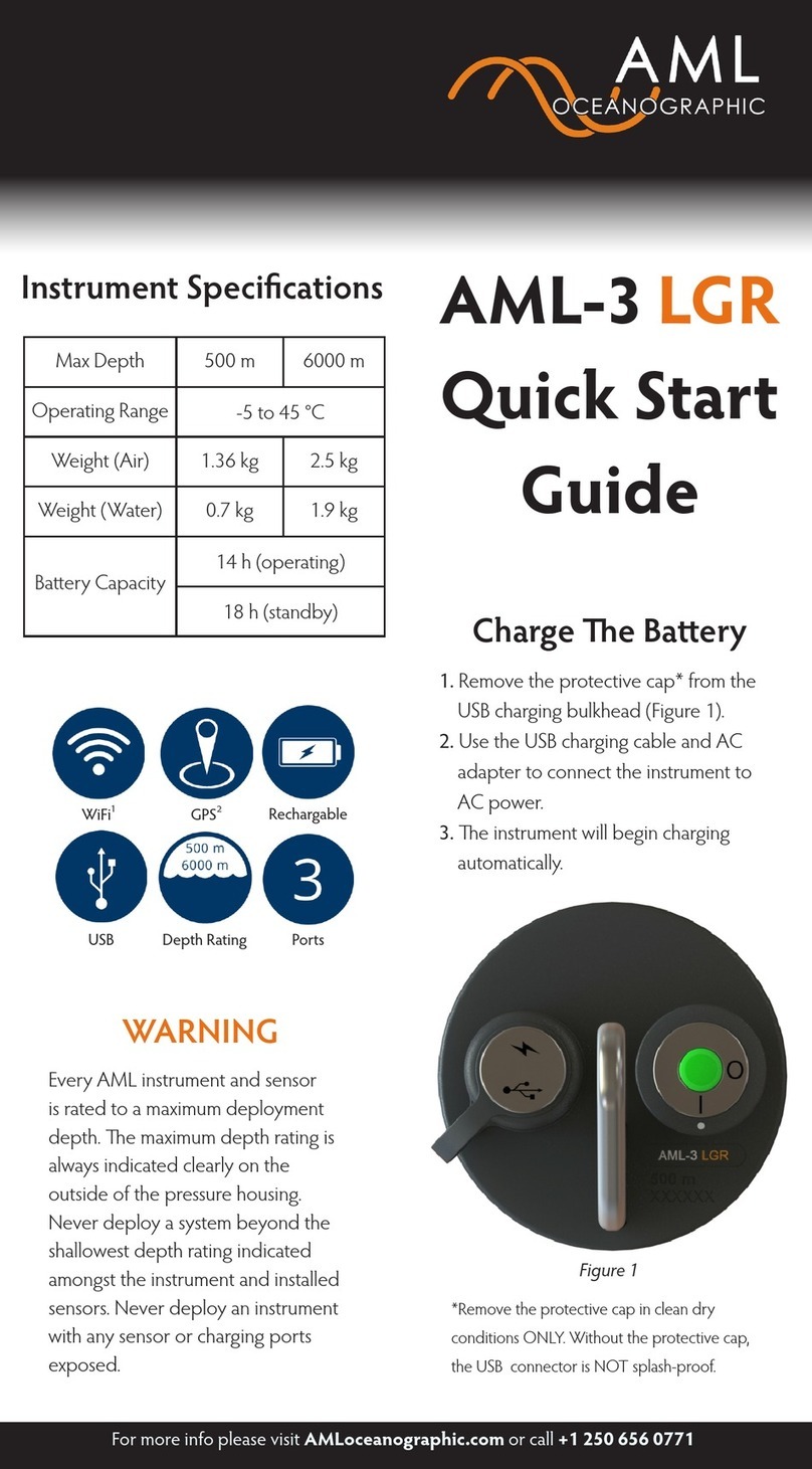 AML Oceanographic AML-3 LGR quick start guide AML Oceanographic AML-3 LGR quick start guide
