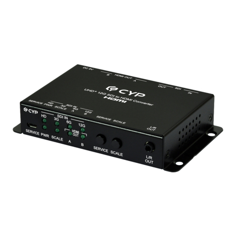 CYP CPLUS-SDI2H-W CPLUS-SDI2H Operation manual