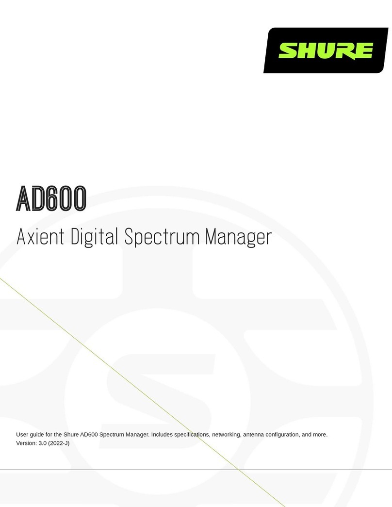Shure AD600 manual
