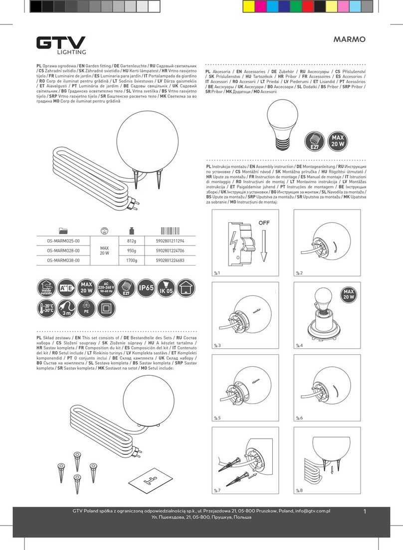 GTV OS-MARMO25-00 Assembly instruction