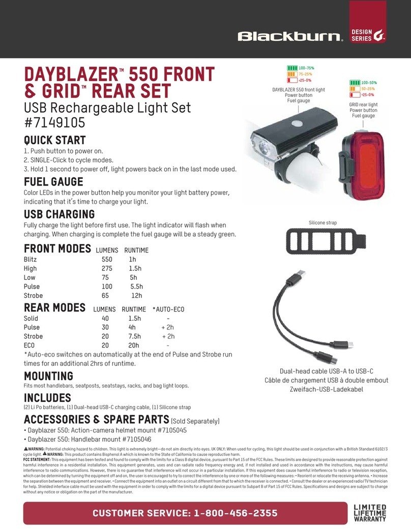 blackburn DAYBLAZER 550 FRONT User manual blackburn DAYBLAZER 550 FRONT User manual