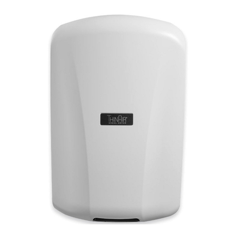 Excel Dryer ThinAir TA-ABS Installation and owner's manual