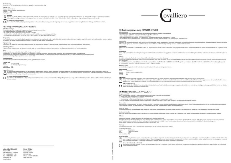 Covalliero 3225307 Instructions for use
