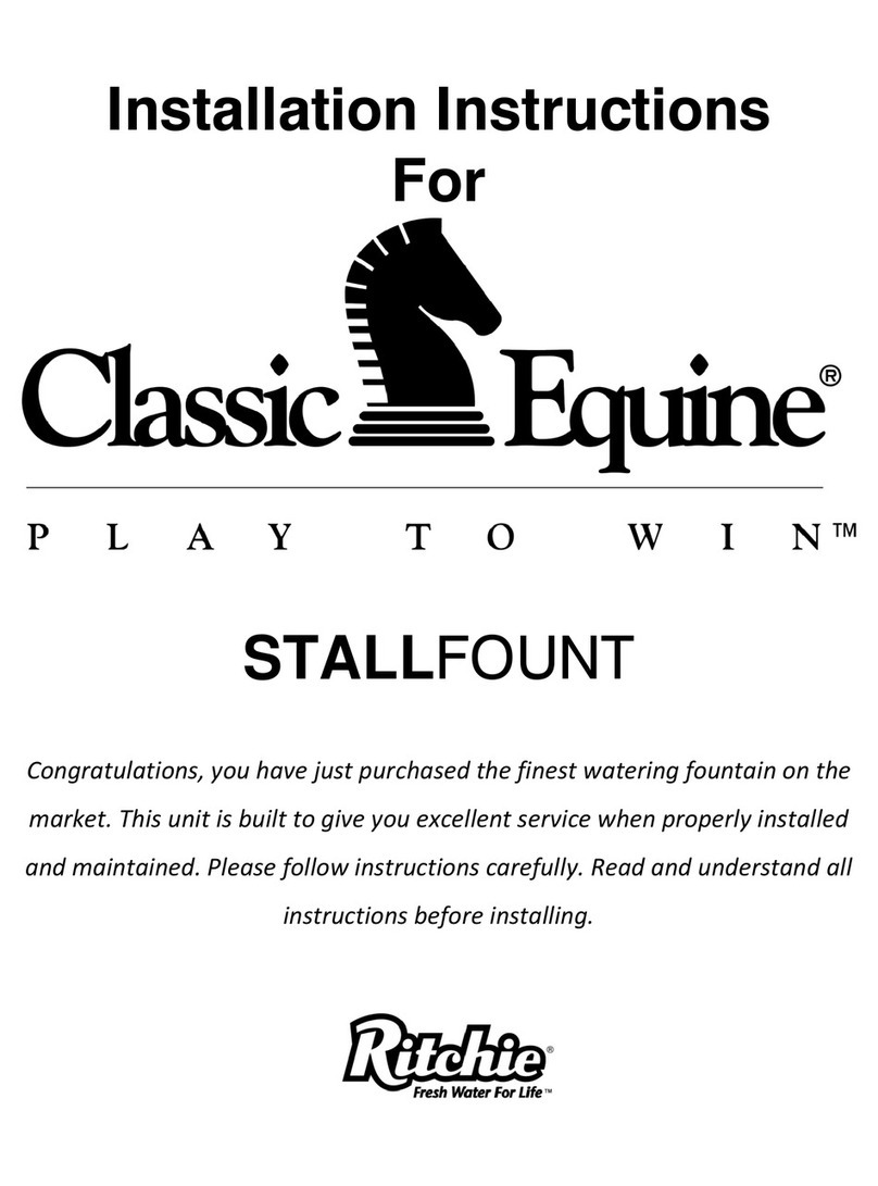 Ritchie Classic Equine StallFount User manual