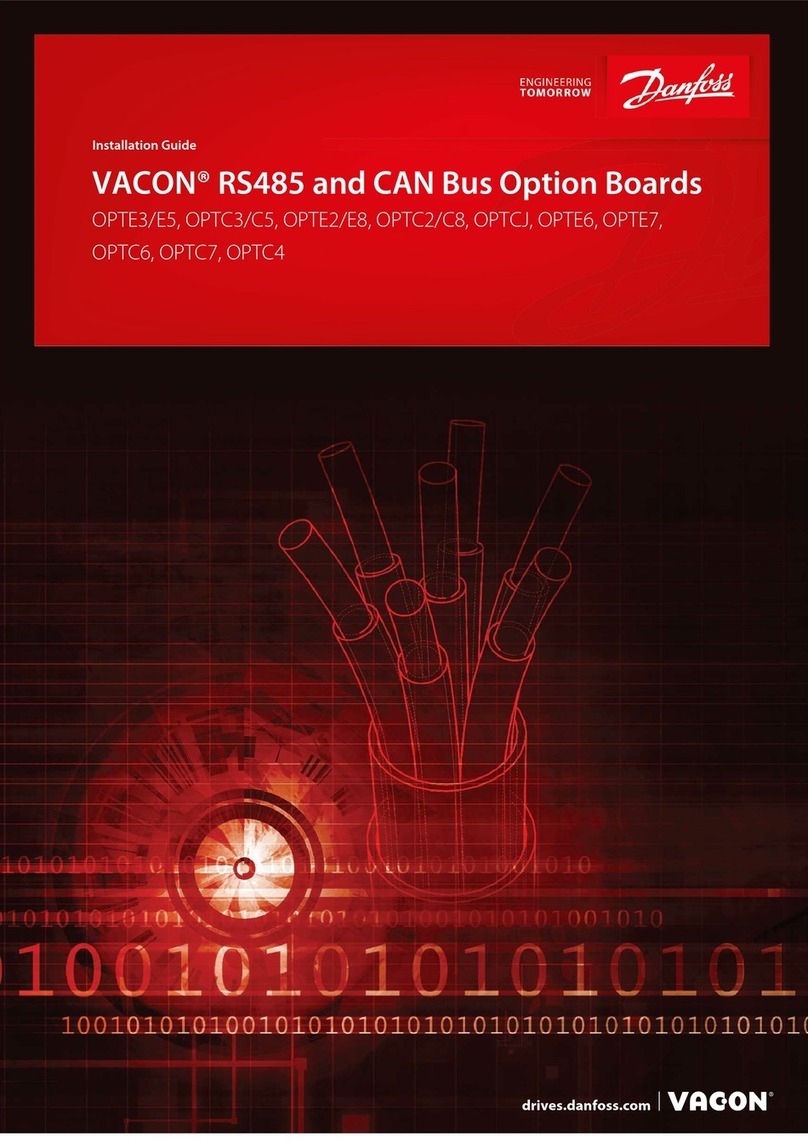Danfoss VACON OPTE3 User manual Danfoss VACON OPTE3 User manual