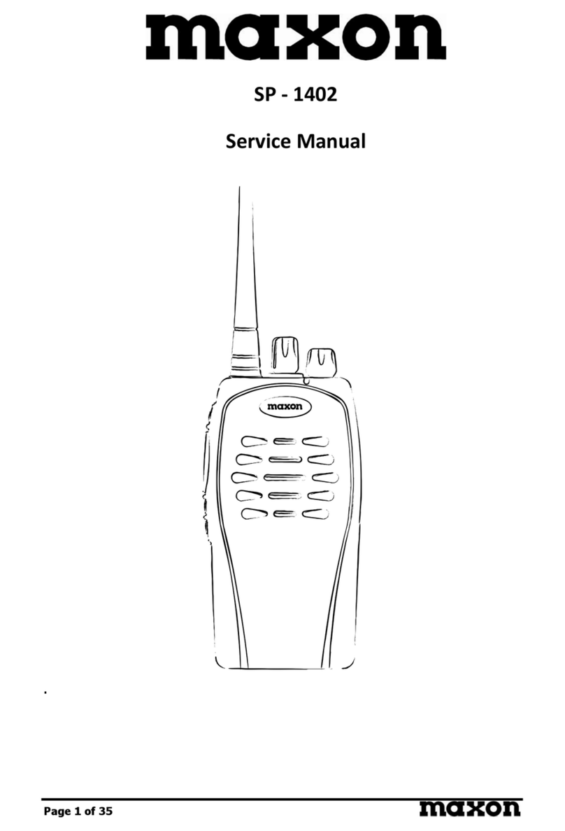 Maxon SP-1402 User manual