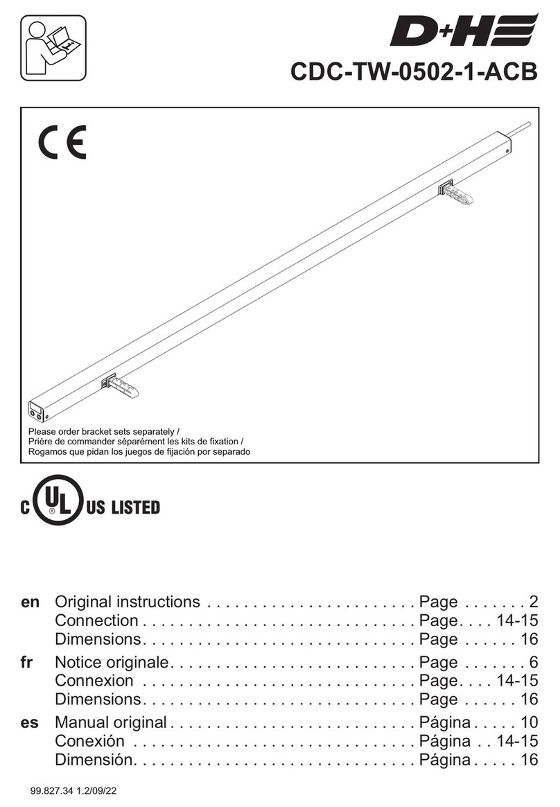 D+H CDC-TW-0502-1-ACB Original instructions, Connection, Dimensions