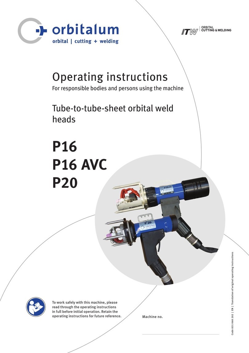 Orbitalum P16 operating instructions