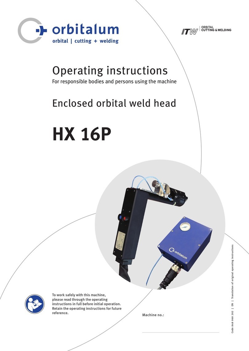 Orbitalum HX 16P operating instructions