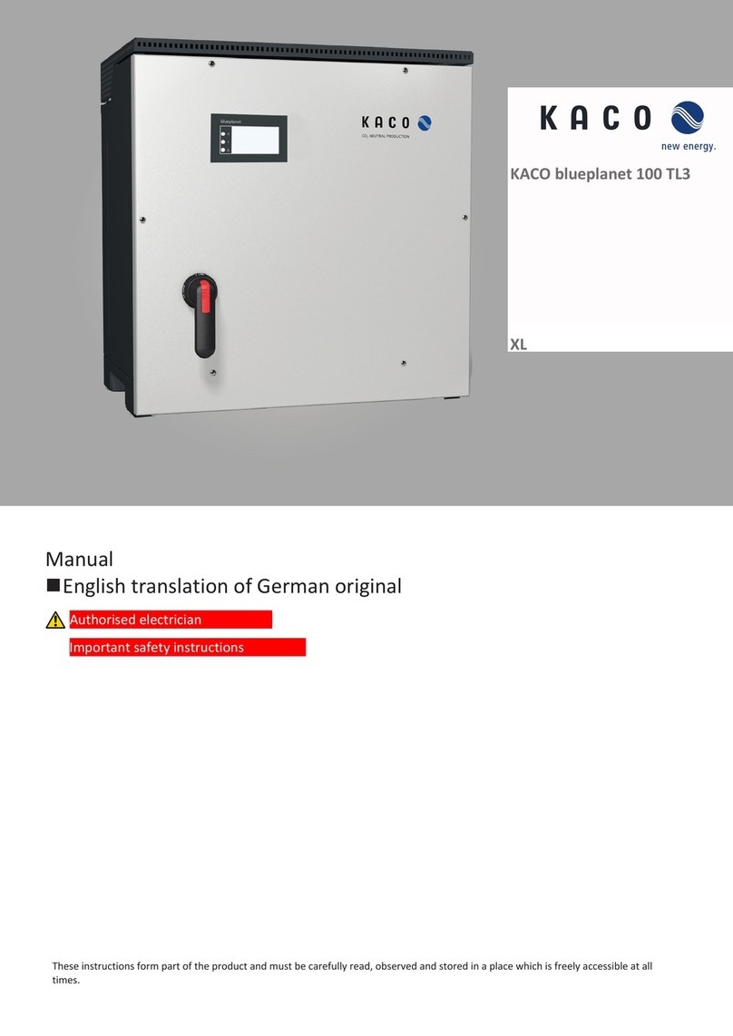 kago Blueplanet 100 TL3 manual