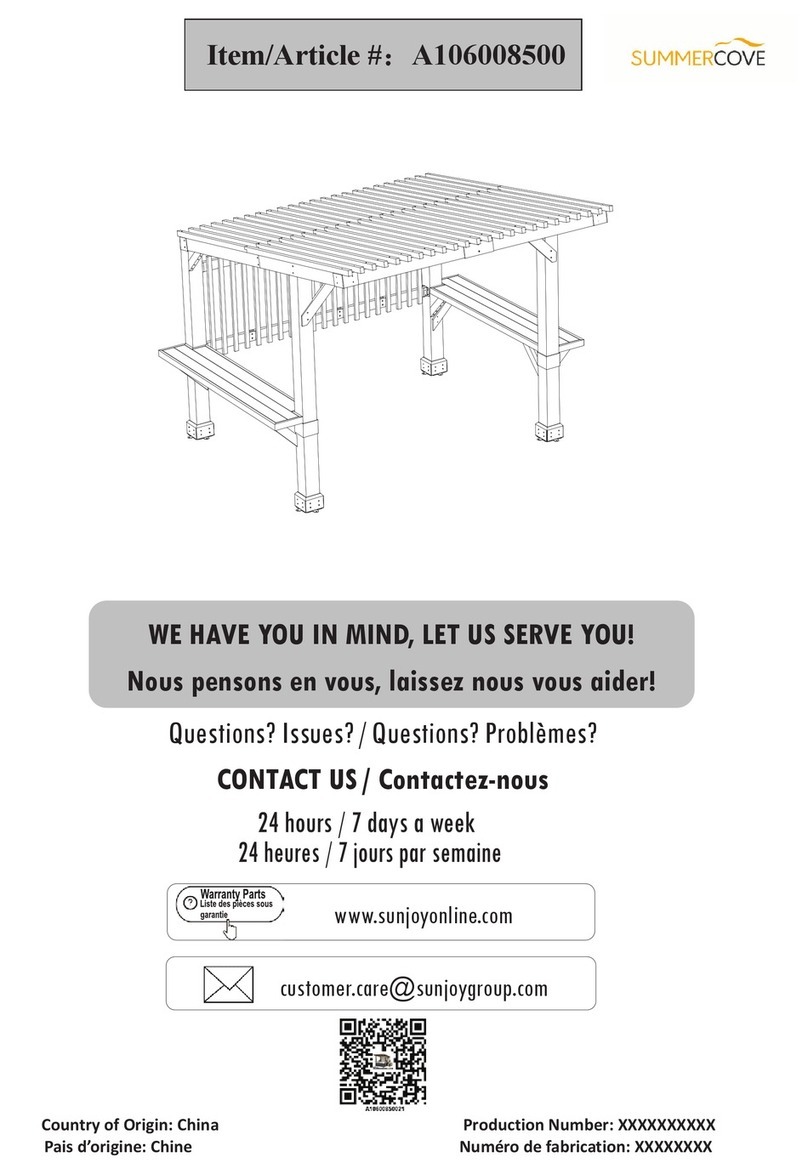 Sunjoy A106008500 User manual Sunjoy A106008500 User manual