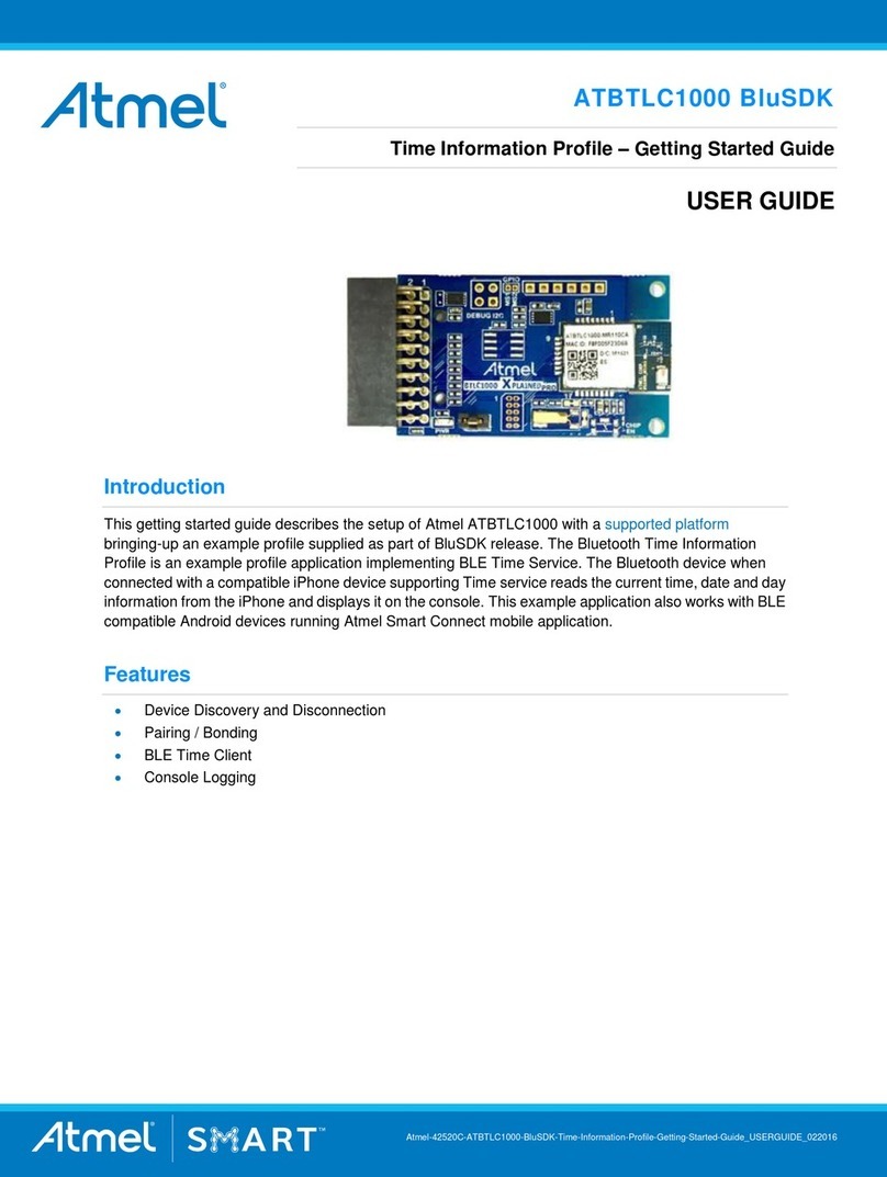 Atmel ATBTLC1000 BluSDK User manual
