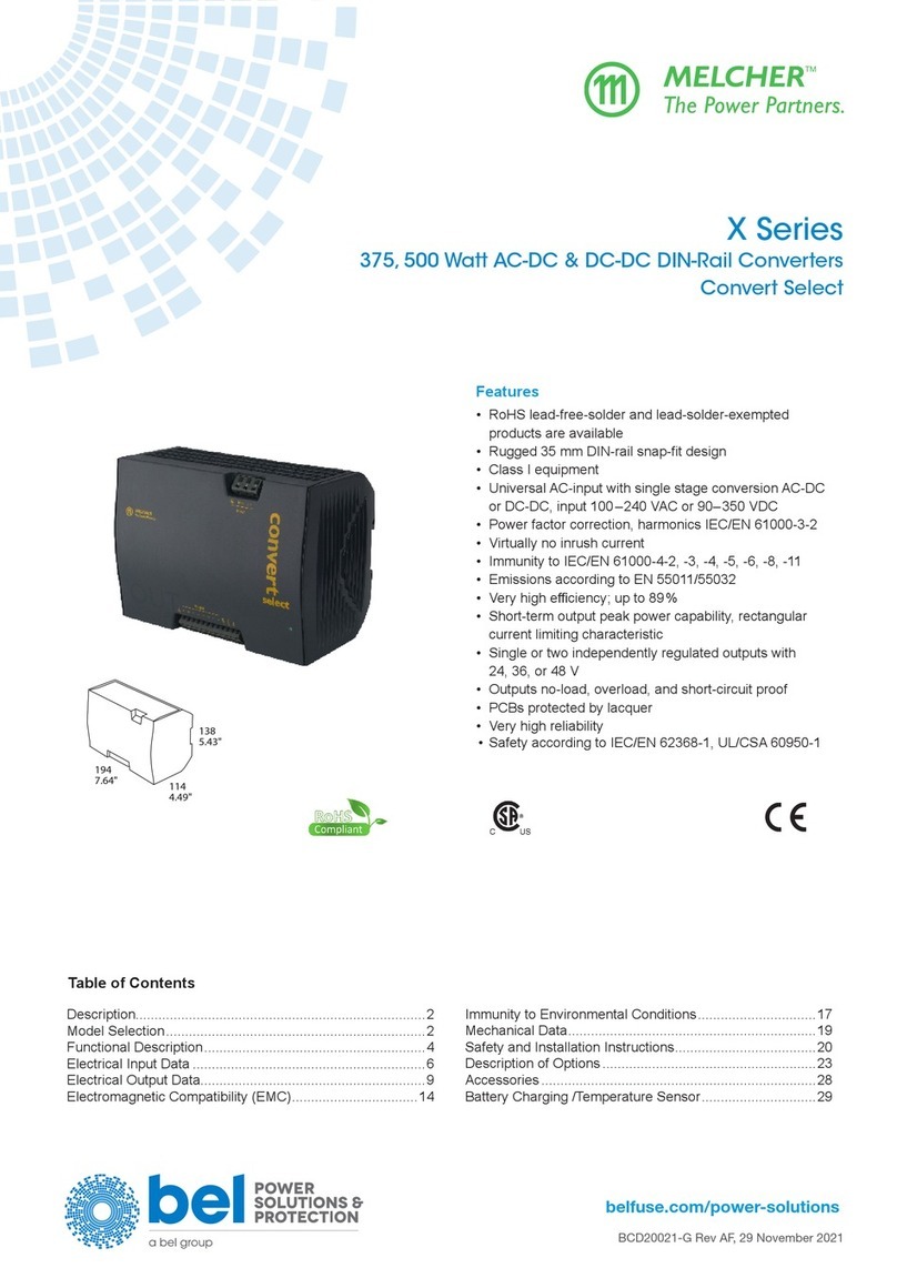 BEL Melcher X Series manual