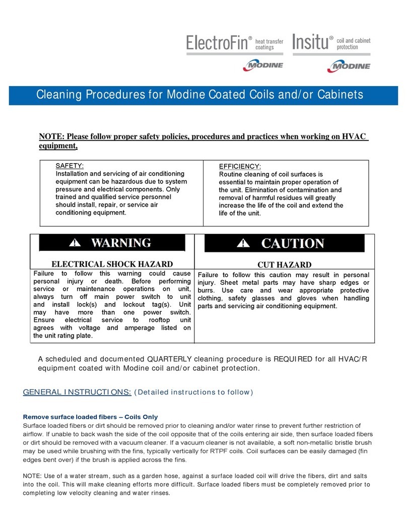 Modine Manufacturing ElectroFin quick start guide