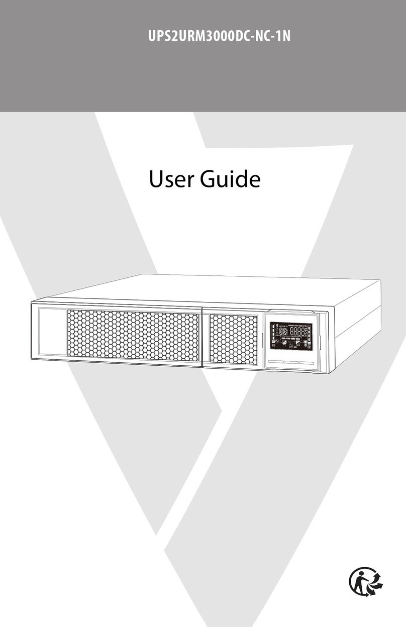 V7 UPS2URM3000DC-NC-1N User manual