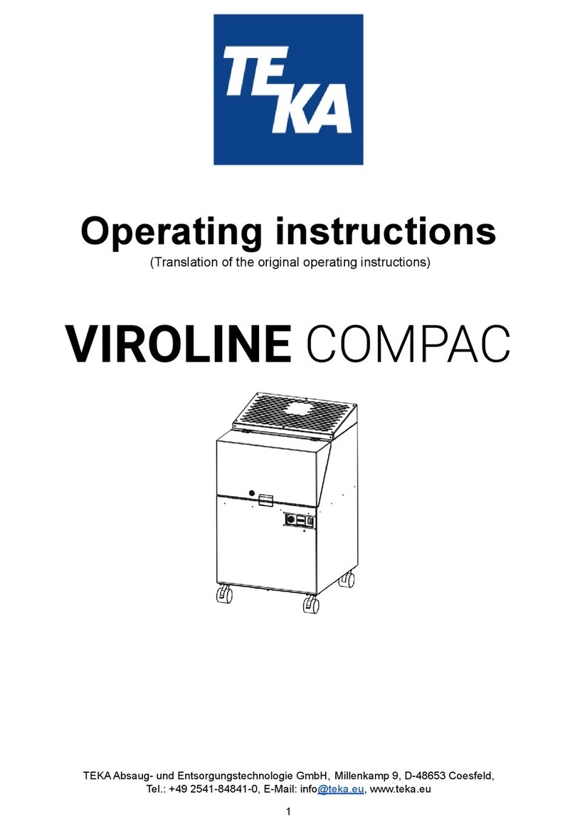 Teka VIROLINE COMPAC operating instructions
