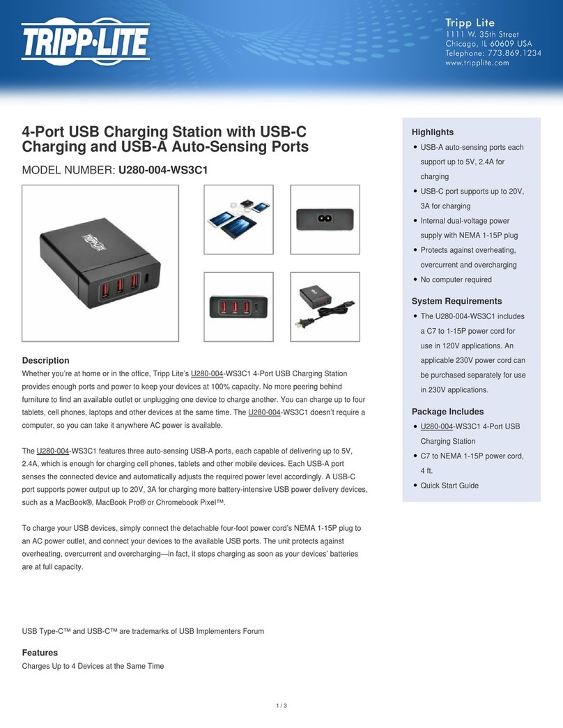 Tripp Lite U280-004-WS3C1 quick start guide