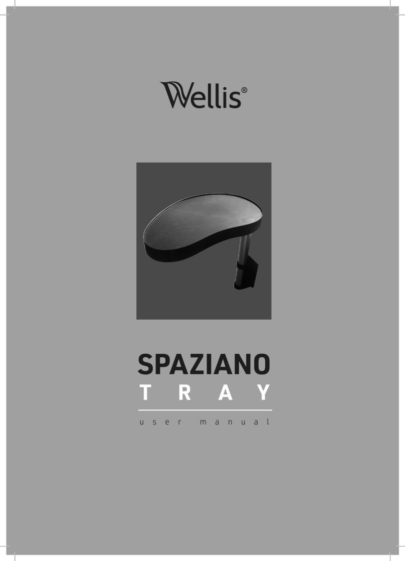 Wellis SPAZIANO TRAY User manual