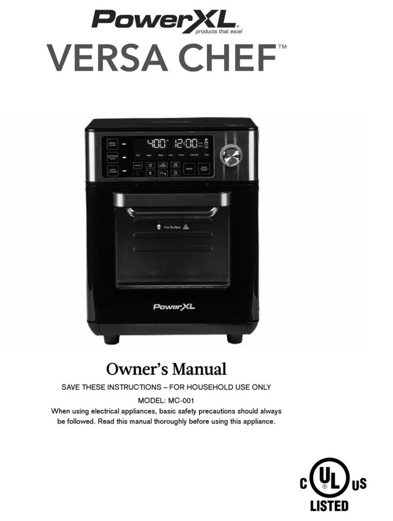 PowerXL Versa Chef MC-001 owner's manual