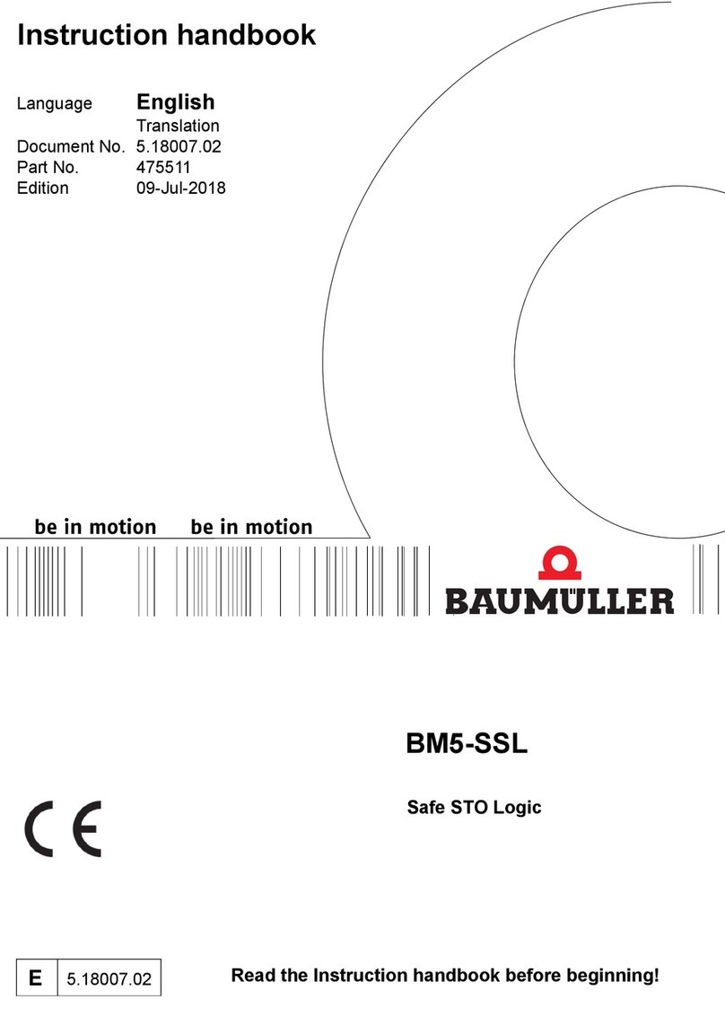Baumuller BM5-SSL Instruction handbook