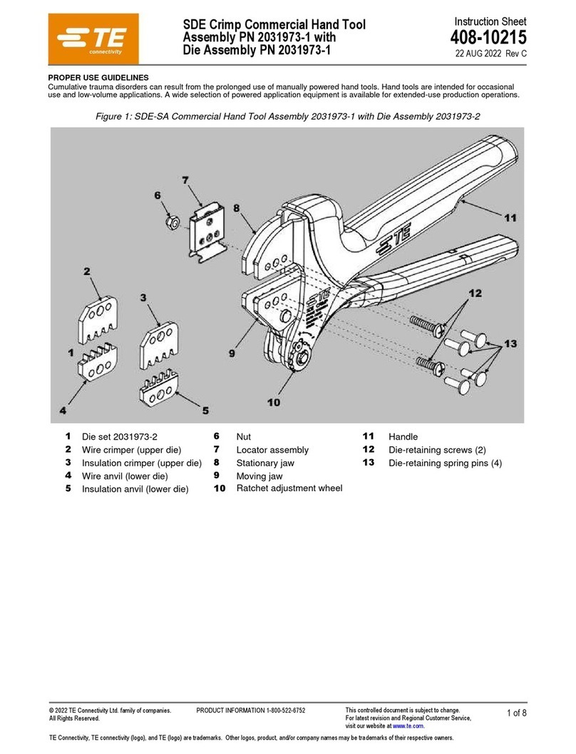 TE Connectivity 2031973-1 User manual