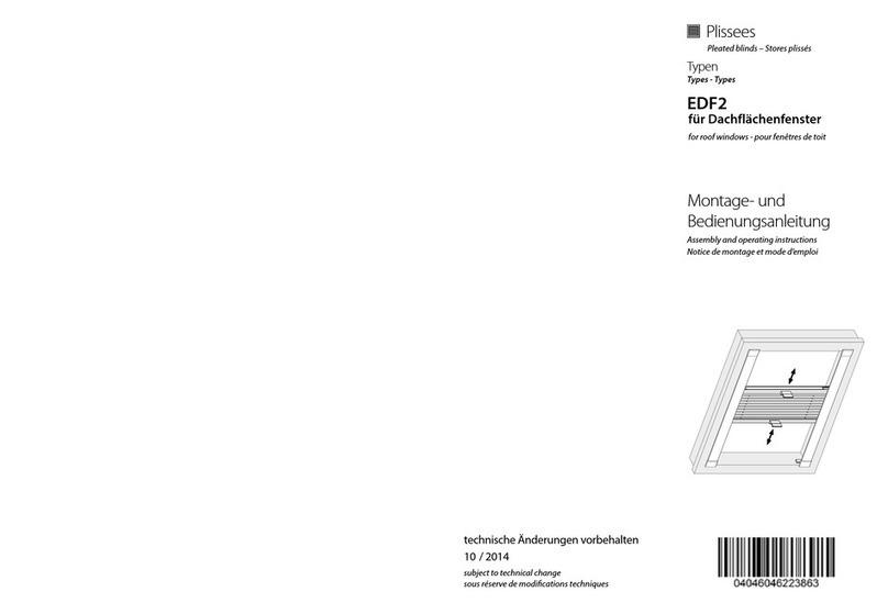 Plissees EDF2 User manual
