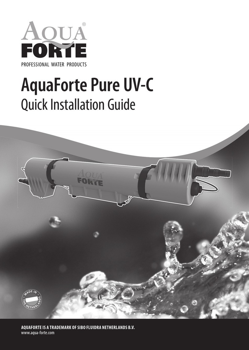 AQUA FORTE Pure UV-C Quick installation guide
