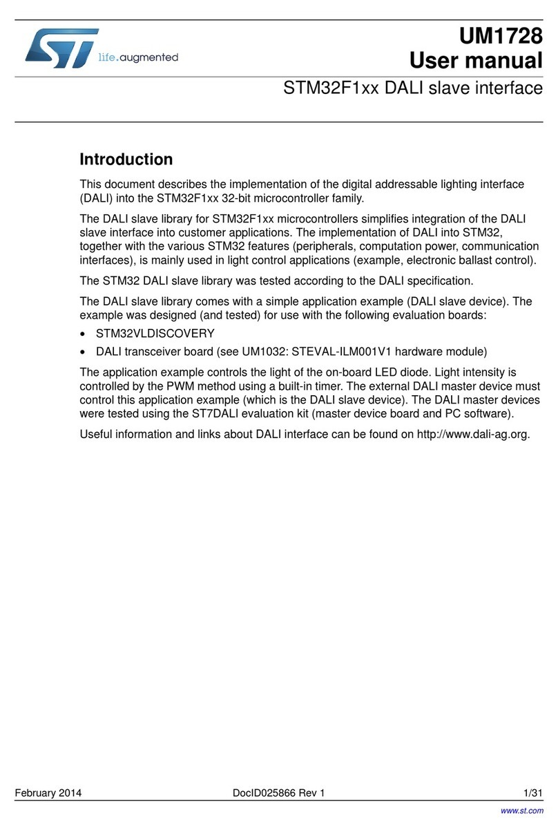 ST STM32F-1 user manual